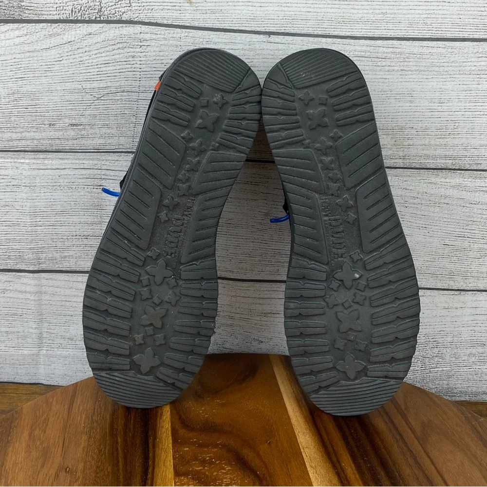 Hey Dude Wally NASCAR Multi Black Slip On Loafers Men’s Shoe Size 9